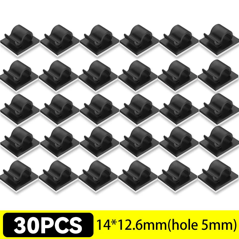 Self-Adhesive Cable Clips Organizer